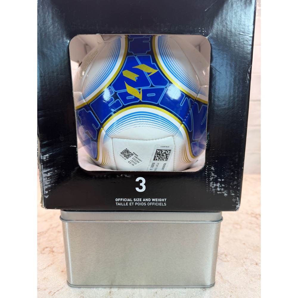 Adidas UEFA Champions League 23/24 Group Stage Soccer Ball Size 3 White